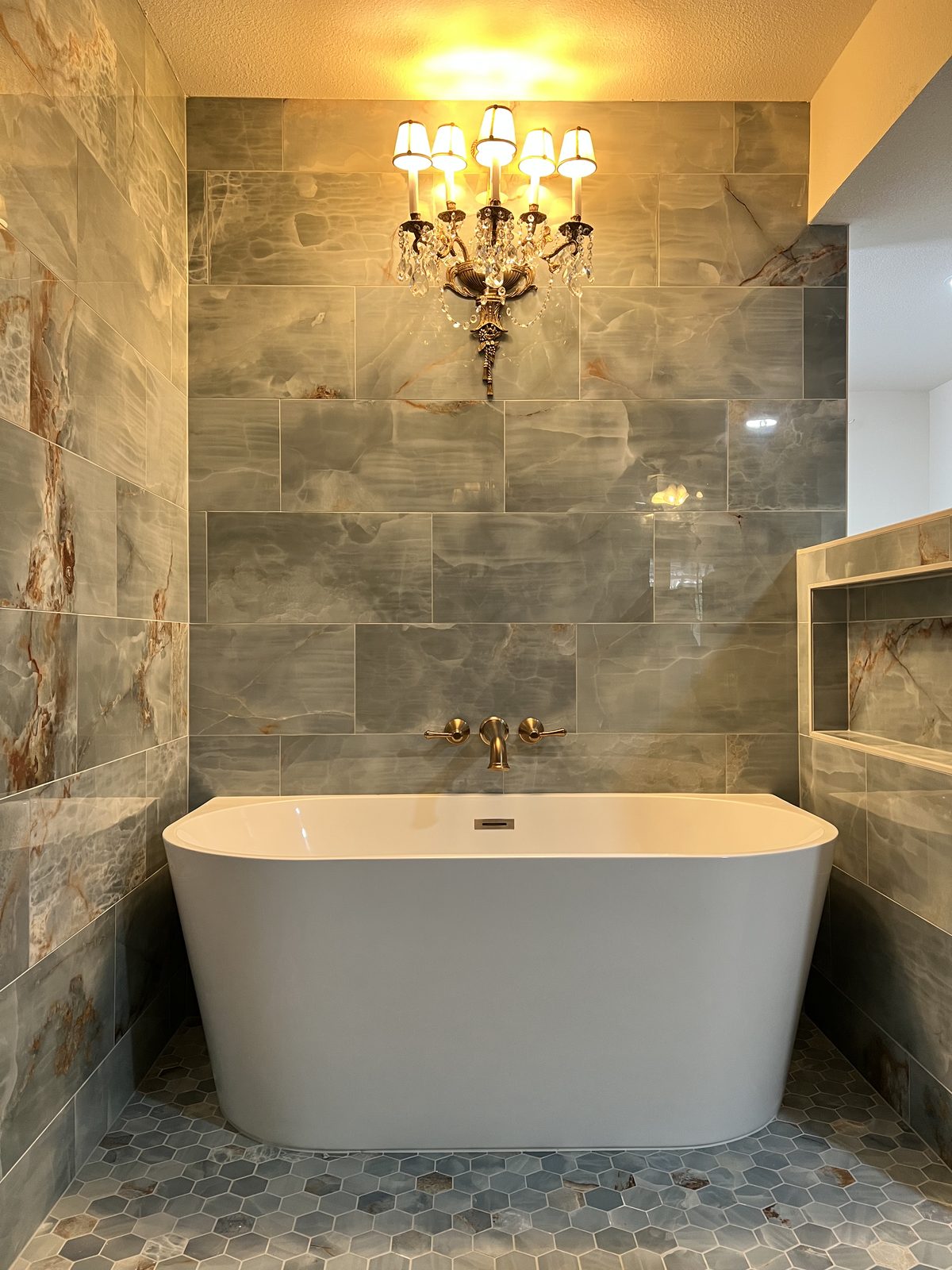 Premium tile installation by Level Up Tile in Peoria & Scottsdale AZ -- project 098