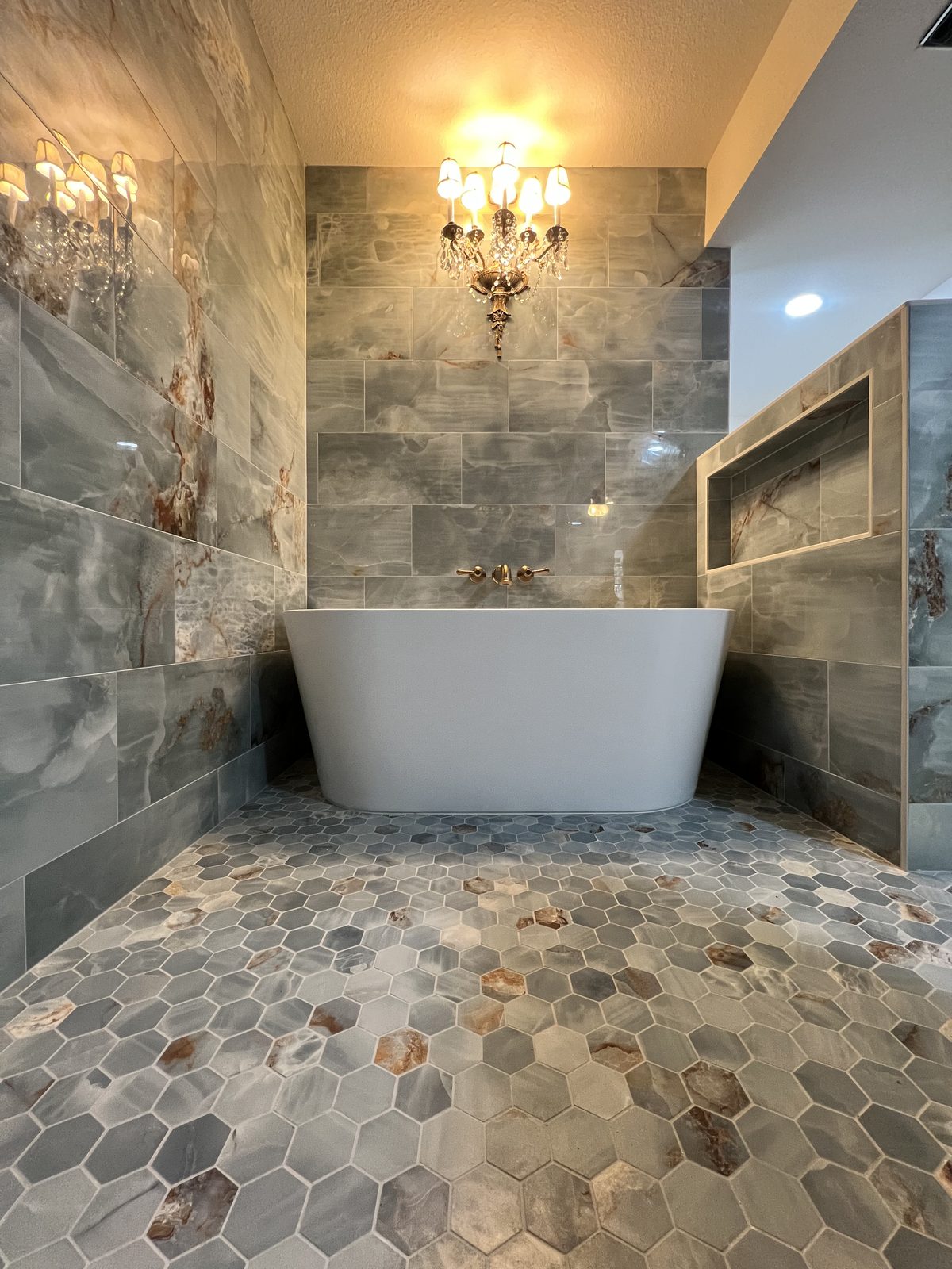 Premium tile installation by Level Up Tile in Peoria & Scottsdale AZ -- project 099