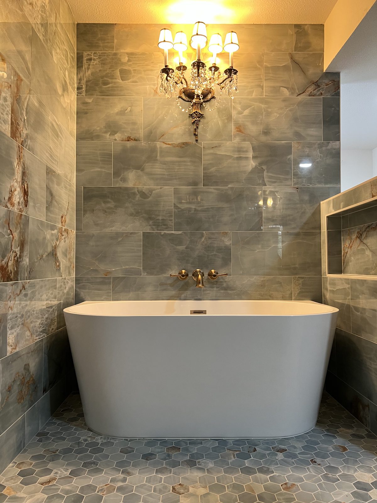 Premium tile installation by Level Up Tile in Peoria & Scottsdale AZ -- project 100