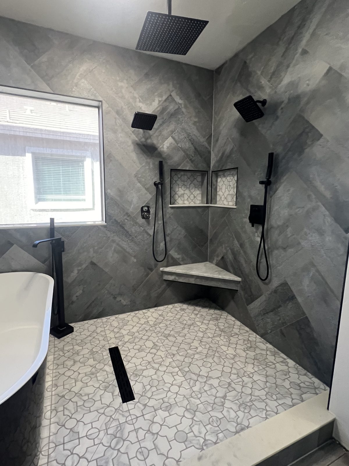 Premium tile installation by Level Up Tile in Peoria & Scottsdale AZ -- project 116
