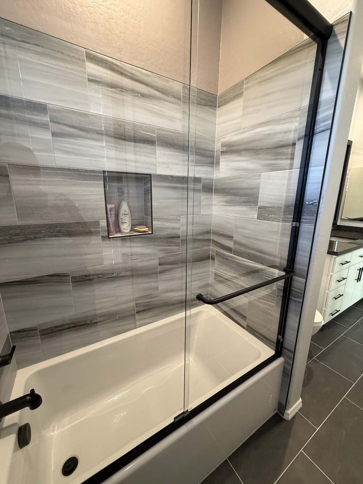 Framed Glass Shower Enclosures by Level Up Tile in Peoria & Scottsdale AZ