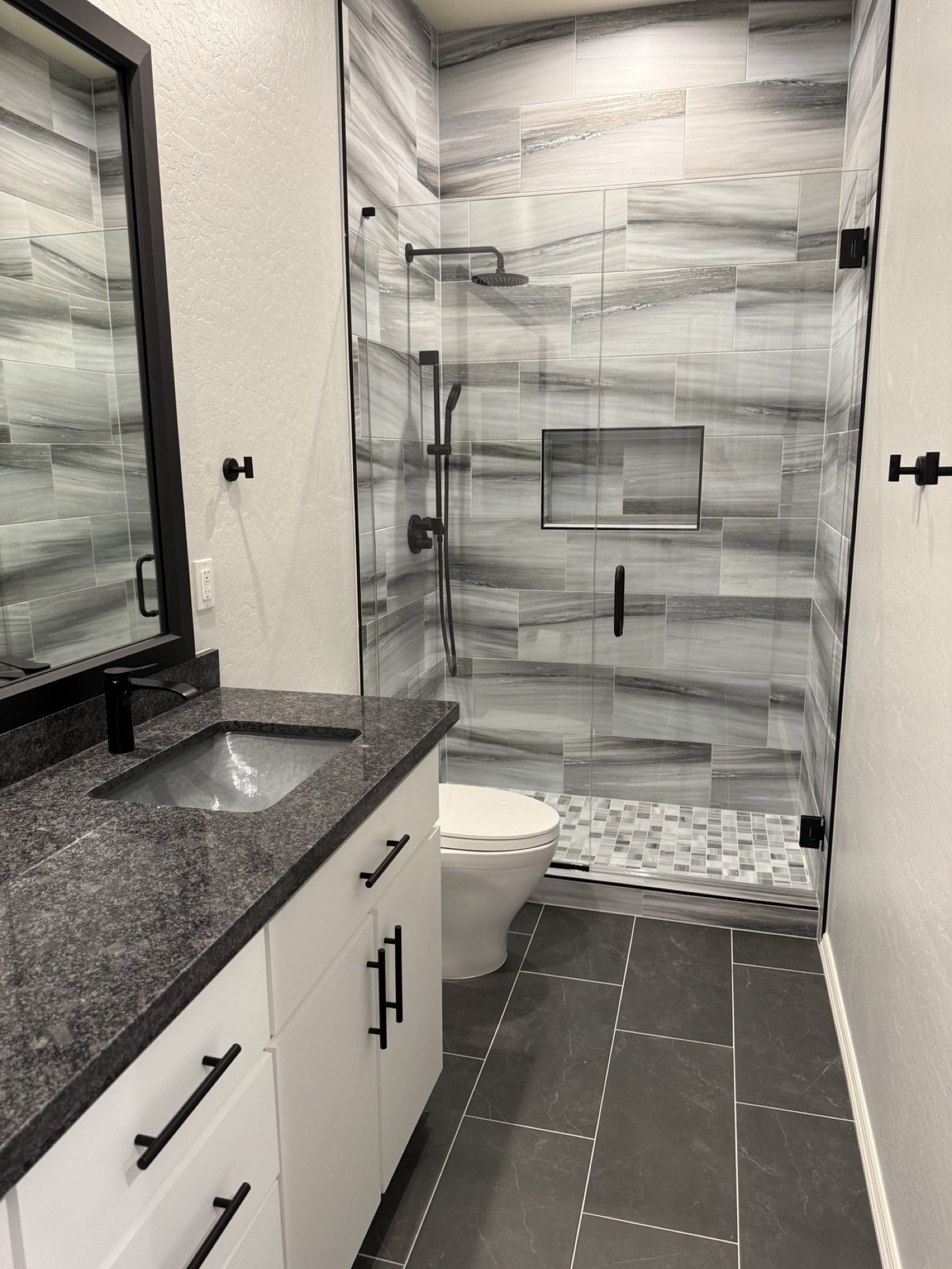 Semi-Frameless Glass Shower Enclosures by Level Up Tile in Peoria & Scottsdale AZ